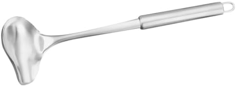 DOITOOL Soup Ladle Kitchen Serving Spoon with Pouring Spout Stainless Steel Small Ladle Portable and Sturdy Modern Elegant for Liquid Condiments and Seasonings for Sauce and Gravies