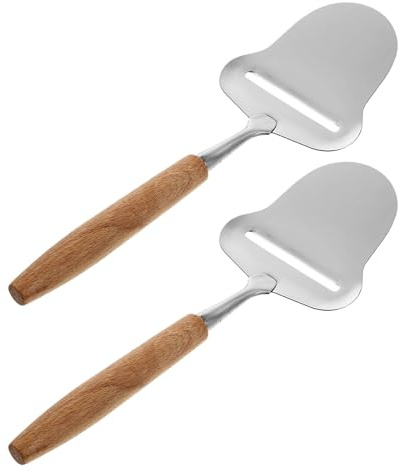 Angoily Râpe à Fromage 2 Pièces en Acier Inoxydable avec Manche en Bois, Outil Multifonction pour Râper Fromage, Chocolat et Zestes, Antidérapante, pour Préparation Culinaire à Domicile