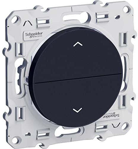 Schneider Electric - Odace, poussoir Anthracite, 2 boutons montée/descente pour volets-roulants - S540207