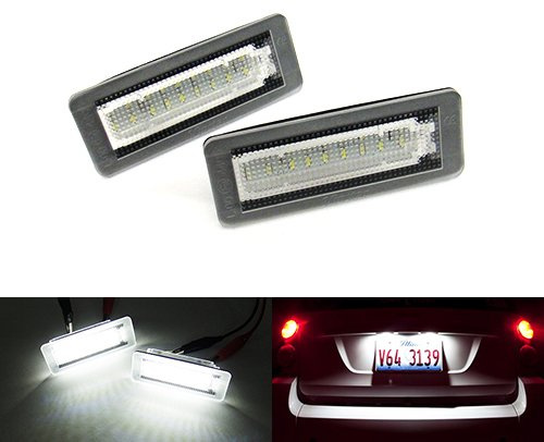 RZG 2x LED Kennzeichenbeleuchtung Weiß Canbus für 2007-2015 Fortwo W451 Coupe Cabriolet