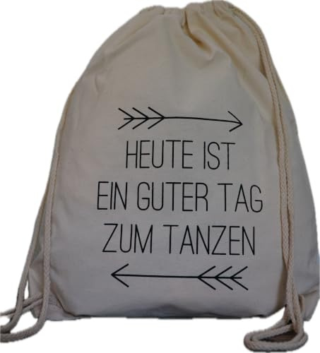 ElliGa Turnbeutel JGA Rucksack für Junggesellinnenabschied tanzen beige