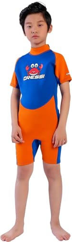 Cressi SMOBY Shorty Wetsuit Blue/Orange 8/9 Age