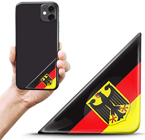 Biomar Labs Deutschland Auto Flagge Aufkleber 3D Doming 2er Set F 140