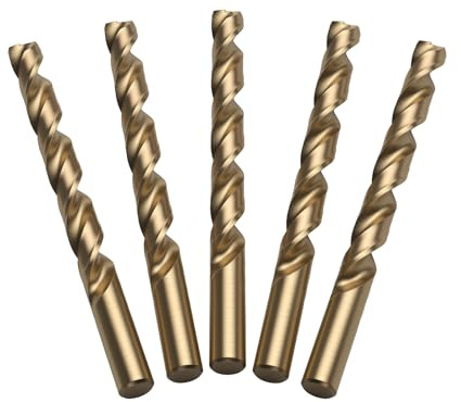 LU&MN M35 Jobber Drill Bits, 1/2, 5 Pcs