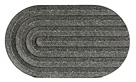 WYE Seifenschale |Pure|Schiefer-Schwarz nachhaltig - Soap Dish/Seifenhalter/Schwammhalter Küche - Design Seifenablage spülmaschinenfest 12 x 7 x 1 cm