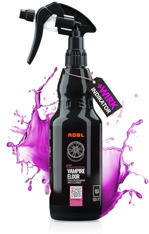 ADBL Vampire Elixir (500ml) - Felgenreiniger & Flugrostentferer - säurefreier Reiniger mit Wirkindikator für alle Felgentypen wie Alufelgen, Stahlfelgen & Chromfelgen | schonender Auto Lackreiniger