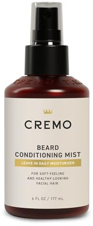 Cremo Original Leave-In Daily Beard Conditioning Mist - For Soft-Feeling and Healthy-Looking Facial Hair, 6 Fl Oz