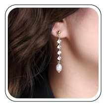 TseenYi Kristall Perle Baumeln Ohrringe Gold Cz Linearen Tropfen Ohrringe Perle Hochzeit Tropfen Ohrringe Lange Strass Tropfen Perle Ohrringe Braut Cz Baumeln Ohrringe Schmuck Für Frauen Mädchen