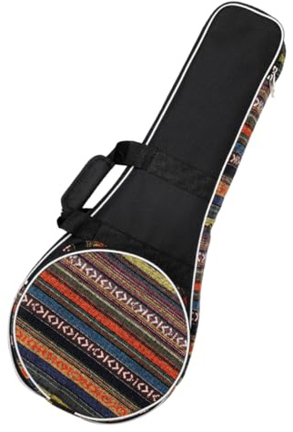 Mandolinen Rucksack im Nationalstil, Gepolstert, Tragbar, Robust | Oxford Gewebe, Glatte Verarbeitung, Reisetasche zum Transport, Schöne Feine Ausführung, für Mandoline