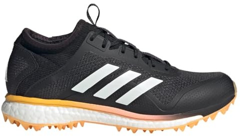 adidas Fabela X Empower Scarpe da hockey da campo/Lacrosse, nero/arancione, 39 1/3 EU