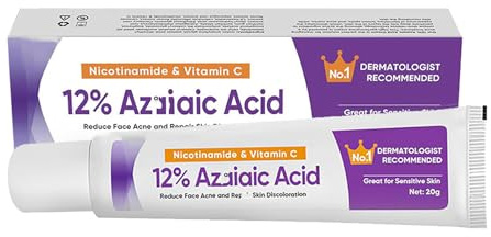 Acid Face Cream, Acid 12% Facial Serum Cream, Niacinamide & Vitamin C for Redness Face, Dark Spot, Rosacea,Acne,Face Skin Care Beauty Products,Skincare for All Skin Types 20G (1, One Size)