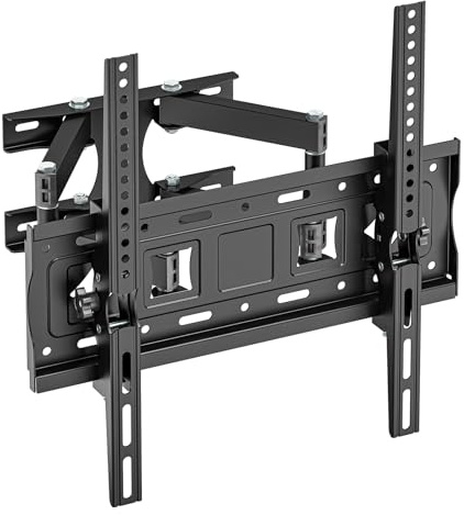 Muchen TV Wandhalterung Schwenkbare Neigbare TV Halterung für 26-55 Zoll Flach & Curved Fernseher Monitor bis zu 30kg max.VESA 400x400mm TV Halterung
