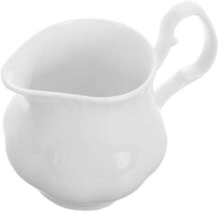 OKUMEYR Ceramic Jug Porcelain Creamer Pitcher per e tè capacità Ottimale Resistente Design per Latte e Salse
