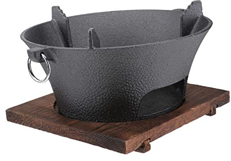 BESPORTBLE Parrilla De Barbacoa De Hierro Estufa De Barbacoa Práctica Para Exteriores De Parrilla Para Acampar Para Plancha y De Carbon