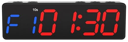 OUTFYT Timer da Palestra Portatile Timer a intervalli Allenamento Orologio Fitness Conto alla rovescia/su/cronometro Timer Fitness Ricaricabile USB Magnetico,Applicazioni Versatili