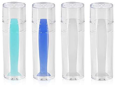 LEPZUR Ventouse Lentille Rigide 4 Pièces Extracteur Lentilles Annuelles Rgp Ortho-K Set Accessoires 1 Vert 1 Bleu 2 Transparents Longueur 2.8Cm