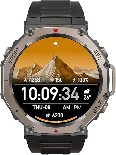 Cavinoo GPS Sports Smartwatch 5ATM Waterproof (Black)