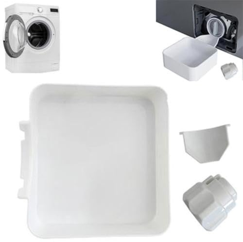 Washer Drain Pan, Water Catch Tray, Leak-Proof Tight Fit Easy Install | Washing Machine Drip Pan,Leak-Proof 3D Printed Drain Tray, Reusable Washing Machine Filter Cleaning Water Catcher for Home