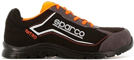 Sparco Sicherheitshalbschuh Nitro Black Orange S3 SRC Größe 45
