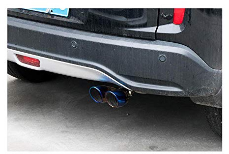 1pcs blue Stainless Steel Exhaust Tail Rear Muffler Tip Tailpipe Trim For Honda CRV CR-V 2012 2013 2014 2015 2016 2017 2018 2019 2020 2021 2022