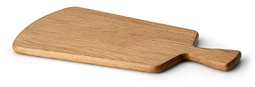 Continenta C 4108 Festes Schneidebrett aus Eichenholz mit Griff (Maße: 41,5 x 22,5 x 1,5 cm), Holz