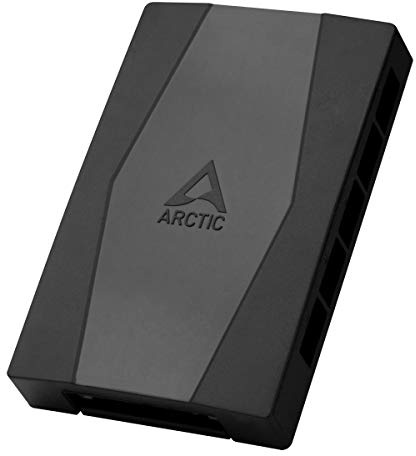 Arctic Gehäuselüfter-Hub – 10-Fach PWM Lüfterverteiler mit SATA-Stromversorgung, Schwarz, ACFAN00175A