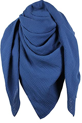 XXL Musselin Tuch Schal 100% feine Baumwolle 130x130cm Damenhalstuch Halstuch Musselintuch Musselin Damen Herren Männer Frauen
