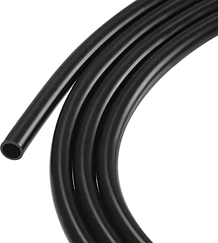 sourcing map Silikonschlauch Schlauch 5mm ID 6mm OD 6.6ft Schwarz Hochtemperatur für Wasserschlauch Luftschlauch