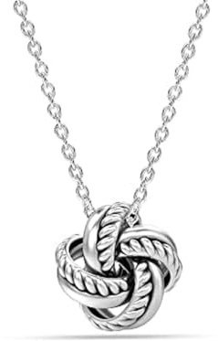 LeCalla 925 Sterling Silver Necklace Jewelry Lightweight Pendant with 18 Inches Chain Necklace for Women Teen