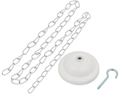 Ruilogod 70 cm Länge Edelstahl Lampenkette W Schneckenhaken Abdeckkappe