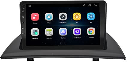 LEXXSON Android Auto Carplay Autoradio Für BMW X3 E83 2004-2010 Mit 9-Zoll TFT Kapazitivem Touchscreen, Plug & Play, Integriertes WLAN, GPS Navigation, Bluetooth Und 2G+32G Flash