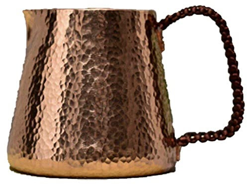 500ml Pure Copper Latte Pitcher Milk Jug Water Tea Pots Kettles Hammer Mug Handcraft Drinkware Tableware