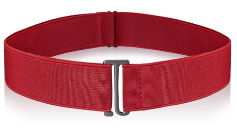 cobee Cinturón invisible para mujer, cinturón elástico ajustable con hebilla plana, cinturón de cintura no visible para jeans, pantalones, vestidos
