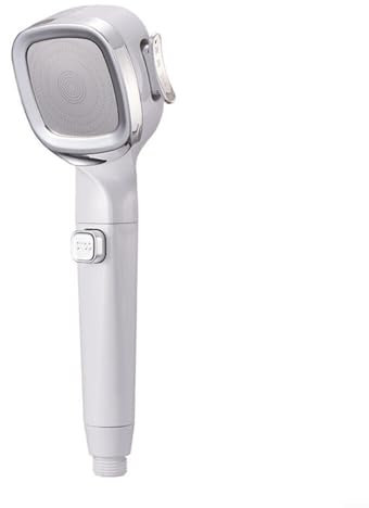 Soffione doccia pressurizzato portatile a 4 modalità con interruttore di pausa, lavaggio elettrico integrato per pulire la vasca, filtro ugello doccia regolabile a risparmio idrico per bagno (bianco)