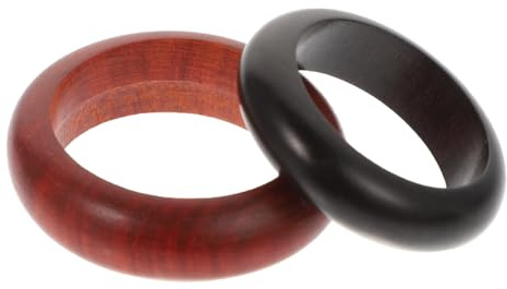 WRITWAA Holzhandwerk praktischer Fingerring Ehering Ornament romantischer Ring Mann vintage rings holzringe Geschenkideen Retro Schmuck Holzschmuck Ringschmuck Fingerzubehör hölzern