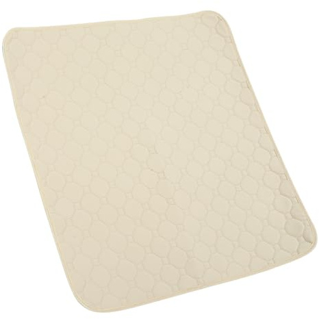 Beige Sitzunterlage aus Polyesterfaser für Sitzschutz | Absorbierend, Schützt Stuhlflächen, Passend für Gartenstuhl und Terrassenstuhl