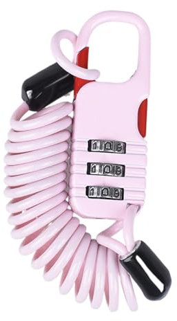 Motorcycle Helmet Lock - Motorcycle Helmet Lock - Stroller Lock | Cable Lock with 3 Digit Combination Locks for Helmet, Luggage, Electric Scooter, Motorcycle