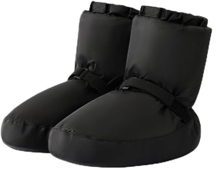 KAISUN Ballett Warm Up Boots, Damen Warm Up Bootie Tanzschuhe, Winter-Aufwärm-Trainingsschuhe, Erwachsene Stiefel, Jazz-Tänzerin(Schwarz,S(36-38))