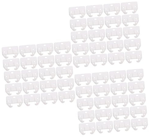 jojofuny 3 Sets Elegante Schubladenschienenführungen Stabile Möbelschienenverschlüsse Für Schubladensysteme Sicher Und Kratzfest 20 Stück * 3