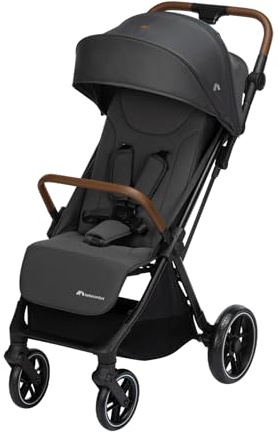 Bebeconfort Indra, Passeggino per Bambini 0-4 anni (22 kg), Chiusura Rapida Automatica, Passeggino Compatto Reclinabile, Sospensioni Integrate, Compatibile con Seggiolino Auto, Mineral Graphite