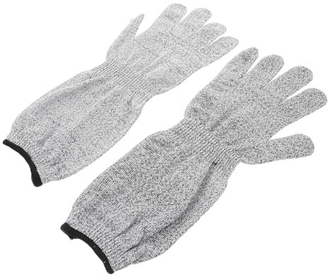 VILLCASE Gloves for Cutting Meat Industrial Kitchen Safety Gloves Cut Resistant Farm Arm Sleeves Comfortable Design