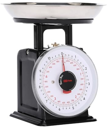Tada 5kg/11lb Analog Kitchen Mechanical Food Scale Weighing Dial Scale with Bowl