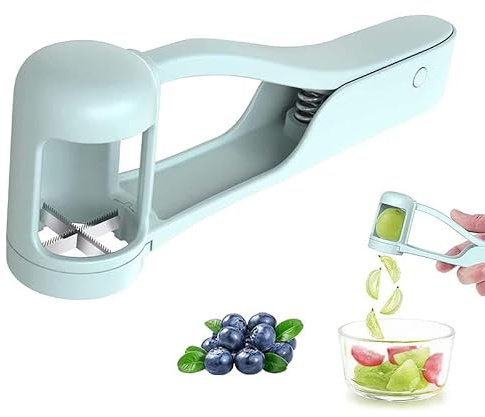 IEBTAWN 1 Pieza Máquina Cortadora De Frutas Cortador De Uvas Para Niños, Cortador De Uvas Para Bebés, Herramienta Para Cortar Uvas, Tomates Cherry, Fresas En Cuartos Para Ensalada De Frutas Y Verduras