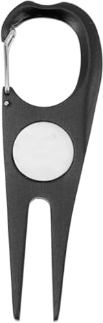 BUGUUYO Golf Divot Tool aus Verschleißfestem Material Kompakte Pitchgabel für Golfer Praktisches Reparaturwerkzeug für Golfgrün Tragbares Divot Repair Tool mit Ballmarker Robust und