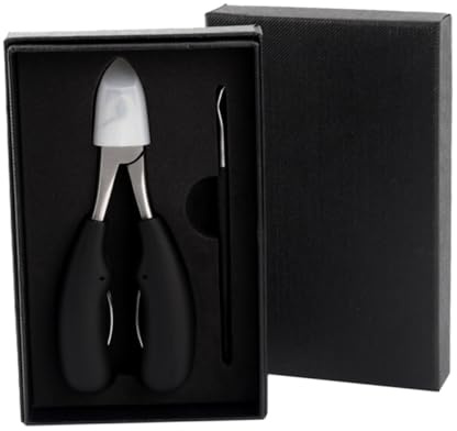 ABOOFAN Cortaúñas Pies 1 Unidad Acero Inoxidable Afilado Herramienta Manicura Pedicura Unisex Cuidado Personal Uso Diario Juego Limpiador de Cutículas Caja Obsequio