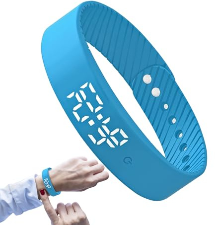 Väckarklocka - Aktivitetsspårare För Vibrerande Armband | Gentle Morning Wakeup, 3 Alarms Drinking Reminder | För Barn Tonåringar Vuxna Män Kvinnor Äldre Potträning Medicinering Fitness Bed