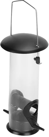 Yctze Mangeoire pour Oiseaux Sauvages Suspendue, Distributeur Automatique de Nourriture en Plein Air, Tube Transparent pour la Décoration du Jardin