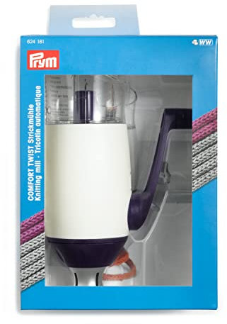Prym 624181 Comfort Twist Strickmühle, Violett Weiß, One Size (Single)