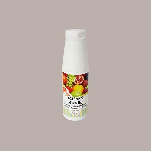 Topping Salsa Dolce per Gelato Dessert al Gusto Mirtillo Leagel, 1 Kg