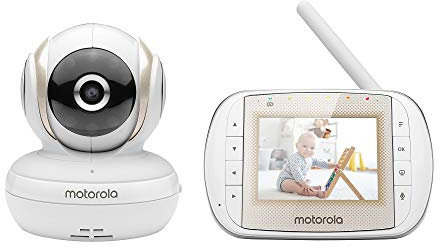 Motorola MBP30A - Videocamera per bambini, con unità genitore portatile da 3 e scansione remota, UK Edition